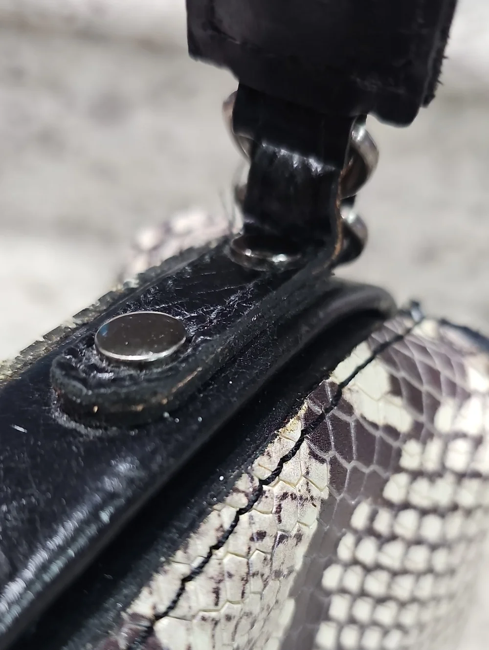 Patricia Nash Nela Frame Satchel - Python